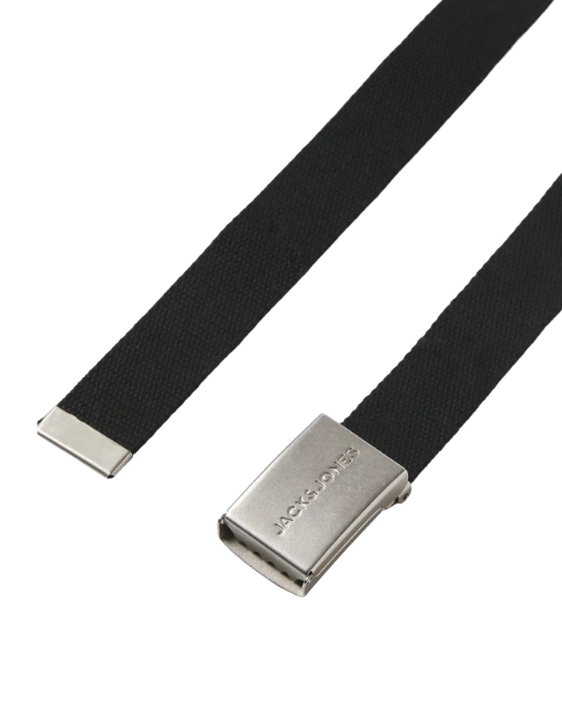 Jack & Jones Woven Belt in Moonbeam and Black Colors