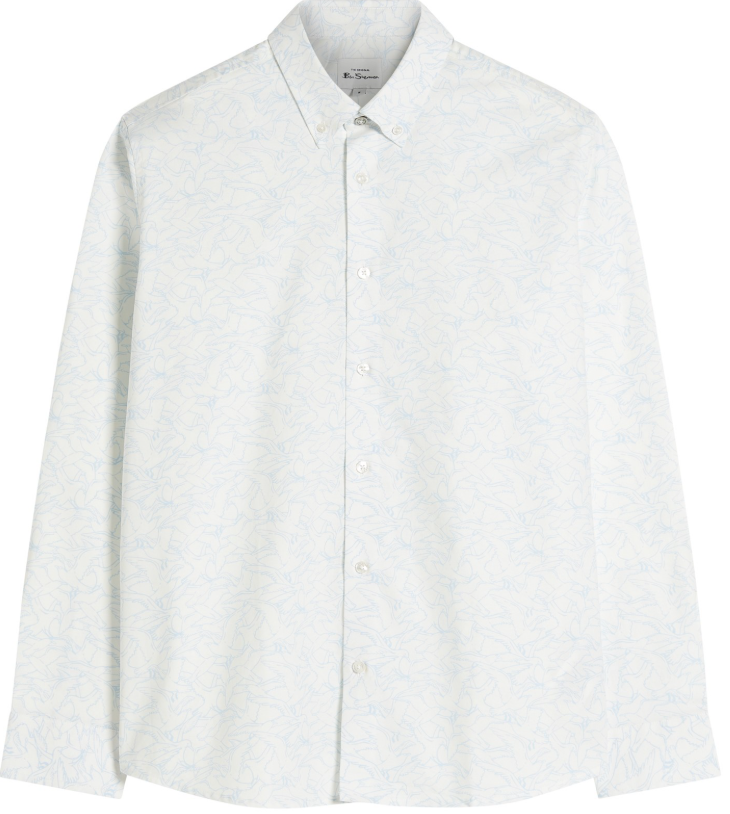 Ben Sherman Seagull Print Shirt with Classic Fit and Stylish Design