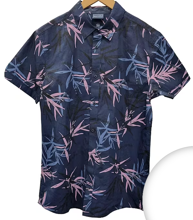 Bench Intimo Short Sleeve Shirt AO Print Navy