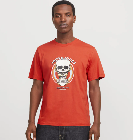 Jack & Jones Anatomy Skull Tee in Various Colors and Sizes