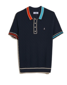 Original Penguin Pointelle Polo Shirt in Classic Fit for Men