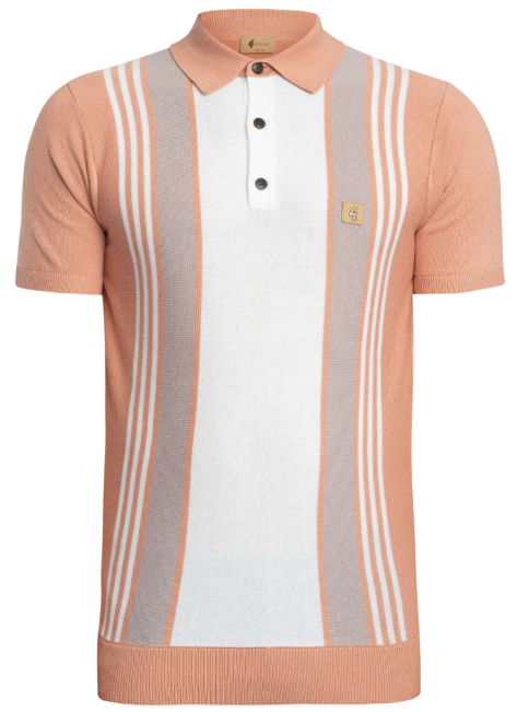 Gabicci Searle Knit Polo Shirt in Classic Colors