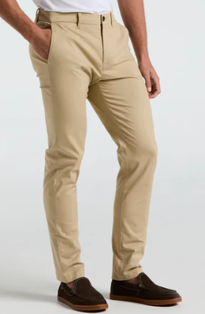 Original Penguin Slim Fit Chino Pants in Classic Dark Sapphire and Travertine Colors