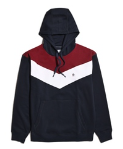 Original Penguin Chevron Clear Block Hoodie