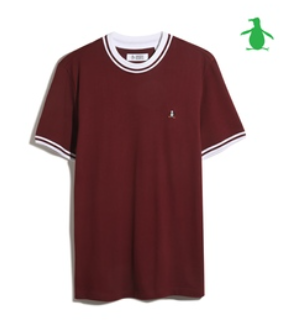 Original Penguin Organic Pique Ribbed Tipping short sleeve T-shirt