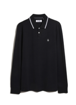 Original Penguin Long Sleeve Tip Collar Polo