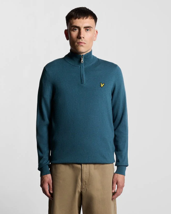 Lyle & Scott Cotton Merino Quarter Zip Jumper