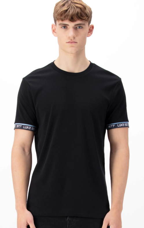 LUKE Nelson Text Cuff Tee