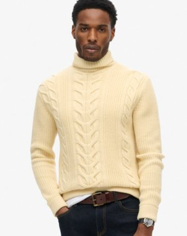 Superdry Merchant Cable Roll Neck