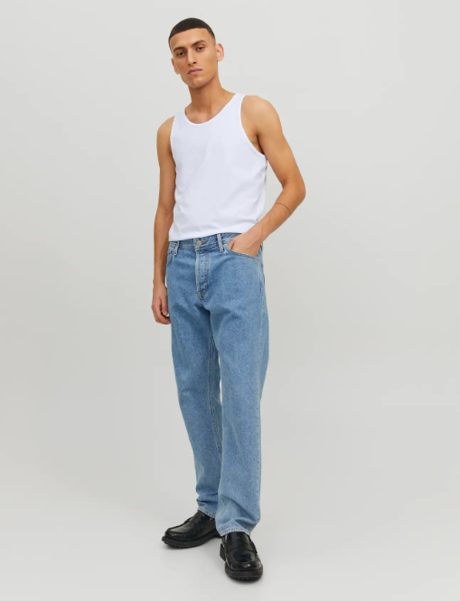 Jack & Jones 2 Pack of Basic Tank Tops Vests EMPRA / MENS