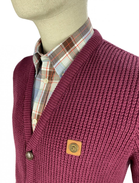 Trojan Classic Waffle Cardigan