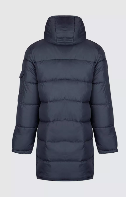 Luke Inuit Long Padded Jacket in Porpoise