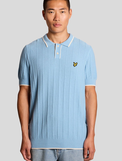 Lyle & Scott Tipped Pique Knitted Polo
