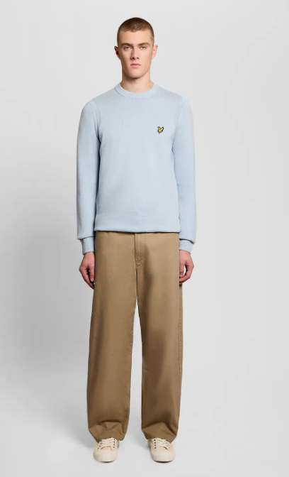 Lyle & Scott Hybrid Collar Crew Neck Jumper