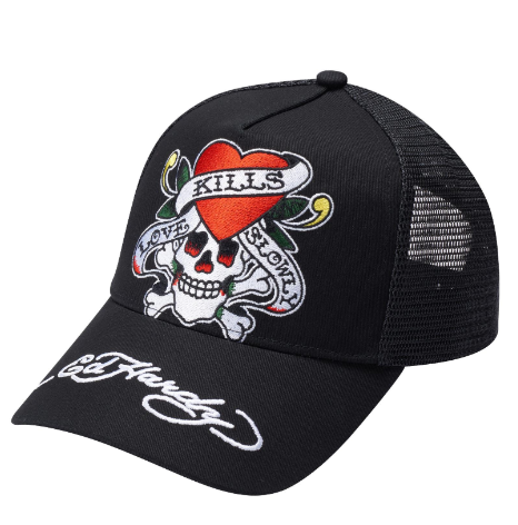 Ed Hardy Front Mesh Trucker Cap