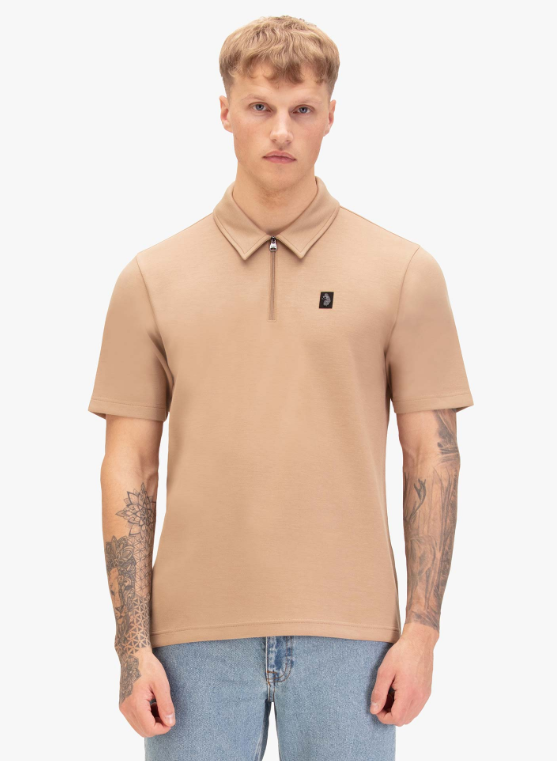 Luke Euphonic Modal Zip Polo