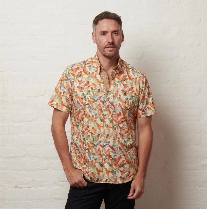 Gabicci Mens Short Sleeve Print Shirt