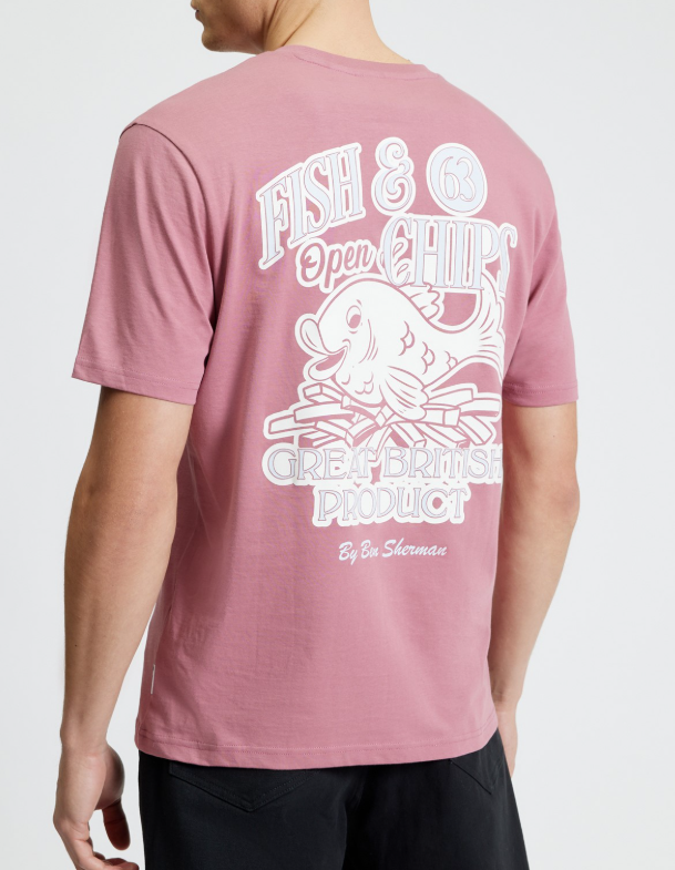 Ben Sherman Fish & Chips Graphic T-Shirt