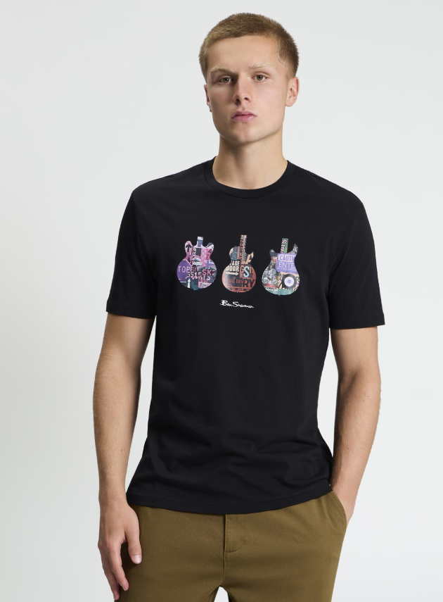 Ben Sherman Short Sleeve Guitar Signs T-Shirt