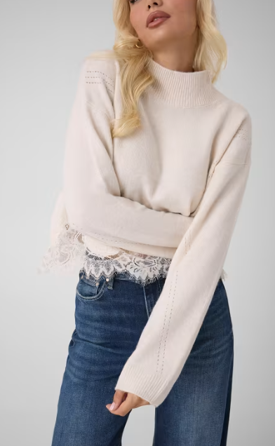 Guess Hayden Lace Sweater - Women's