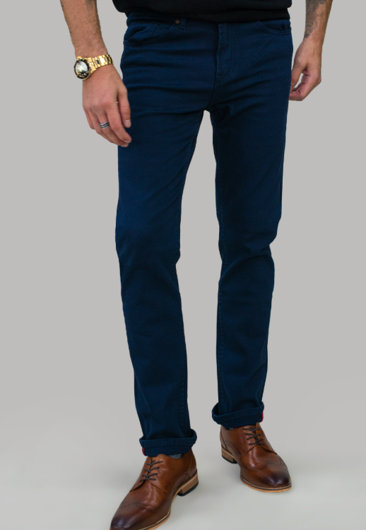 Cavani Jeans Milano Slim Fit Men's Denim Pants in Classic Black, Navy & Stonewash Colors