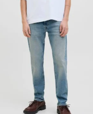 Jack & Jones Erik Tapered Jeans with Classic Fit and Comfortable Design for Everyday Wear