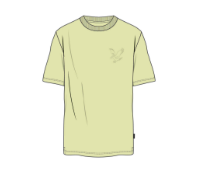 Lyle & Scott Panelled Neoprene T-Shirt EMPRA / MENS