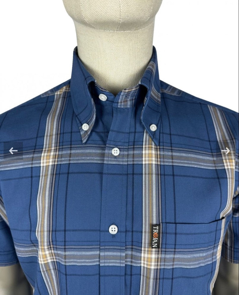 Trojan Large Check Short Sleeve Shirt