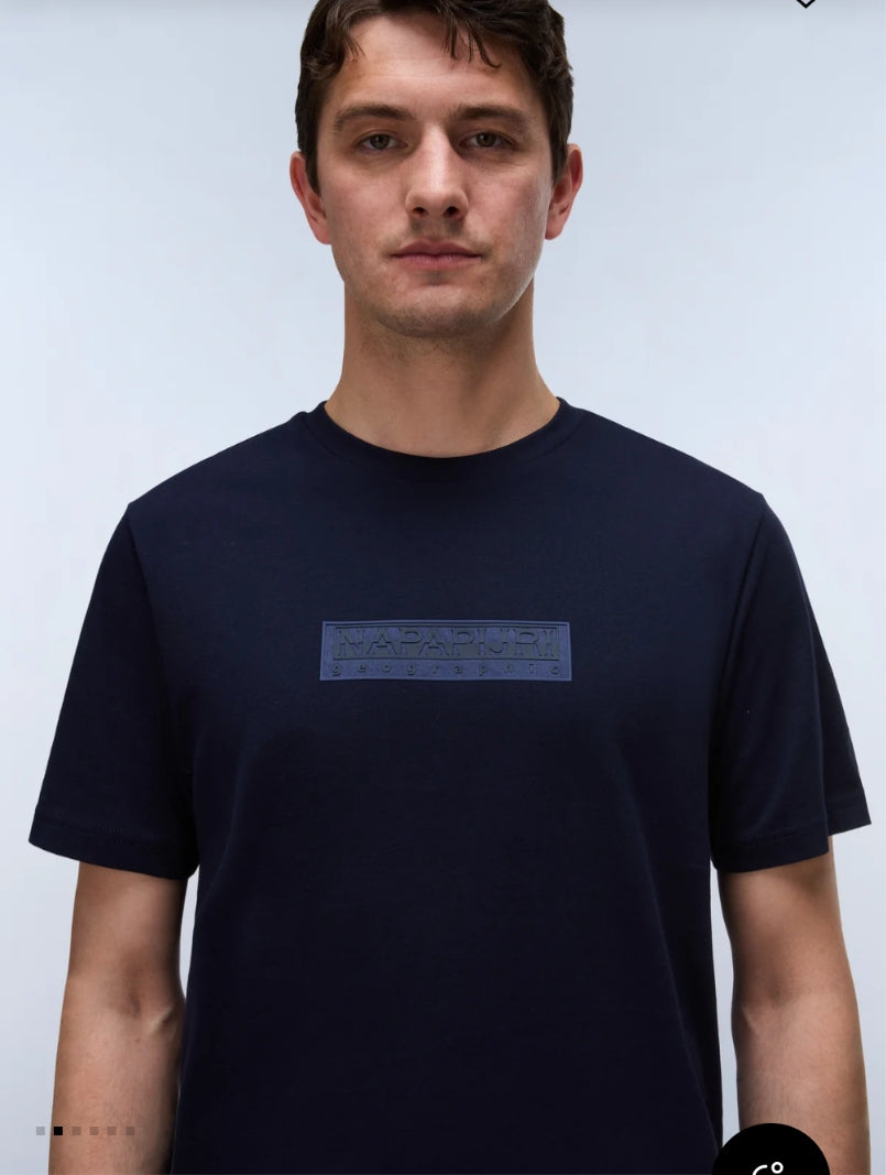 Napapijri S-Box Logo Short Sleeve Tee - Men's