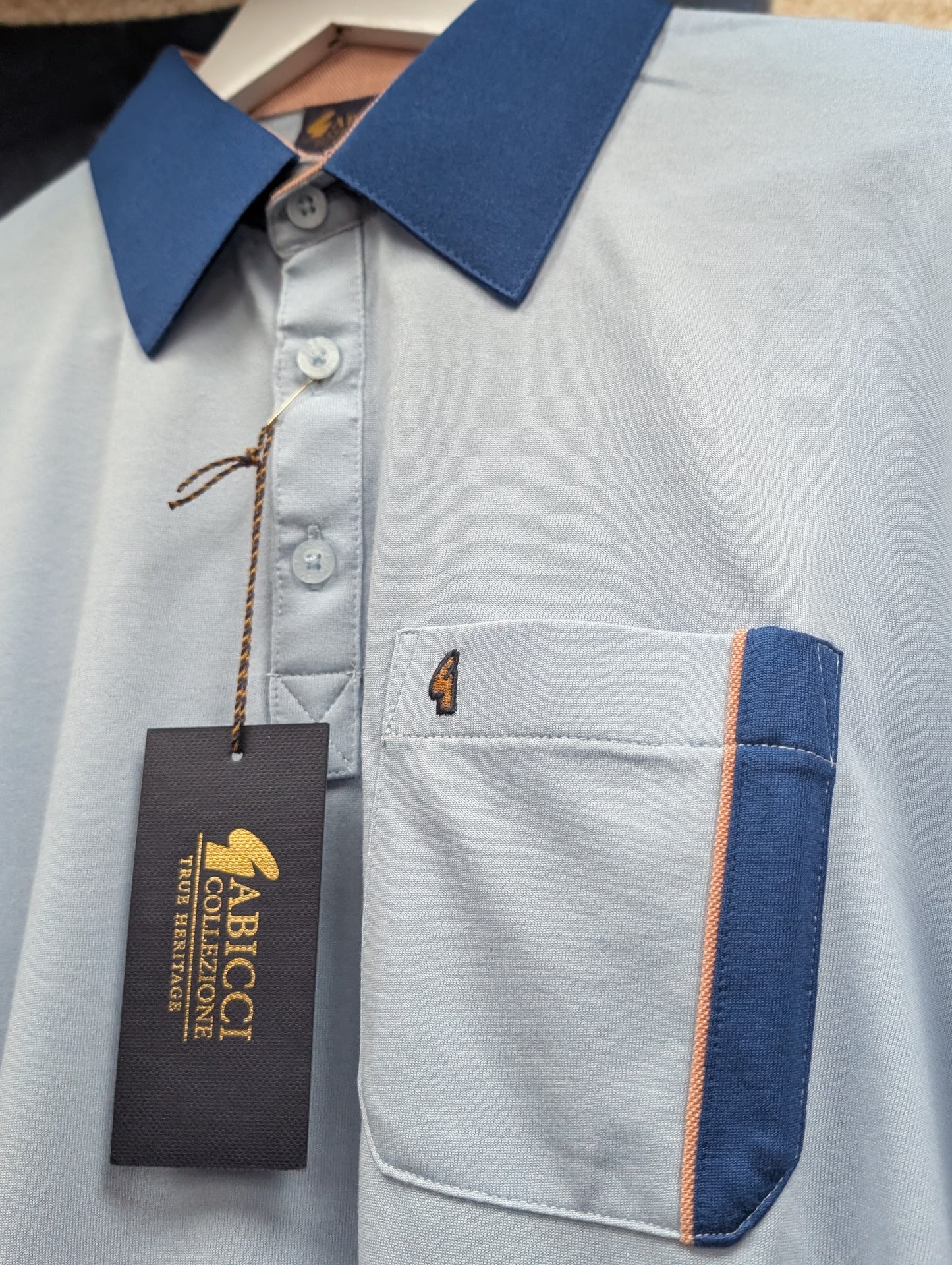 Gabicci Contrast Collar Pocket Polo