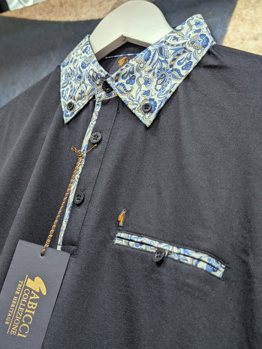 Gabicci Mooreland Paisley Collar Polo