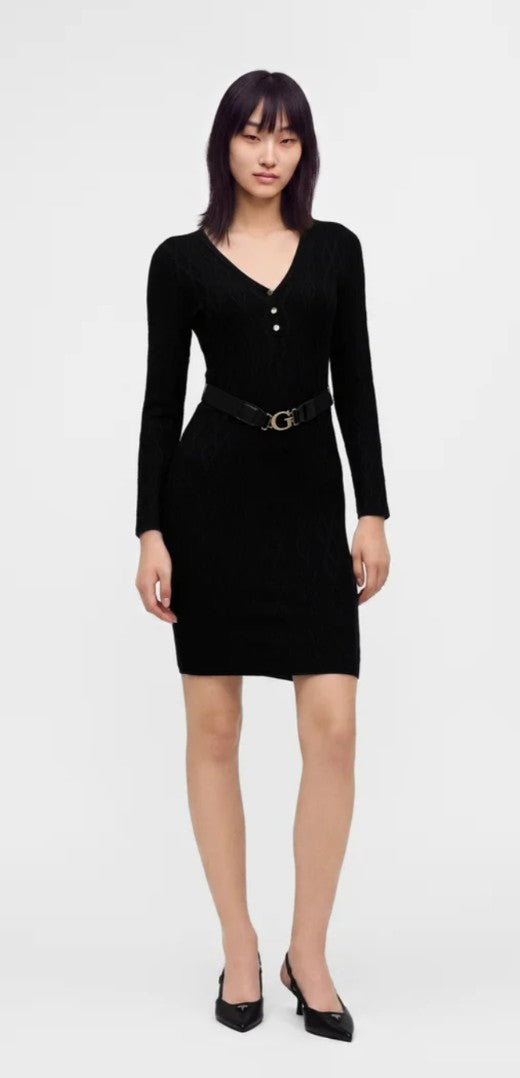 Guess Yuki Cable Bodycon Dress
