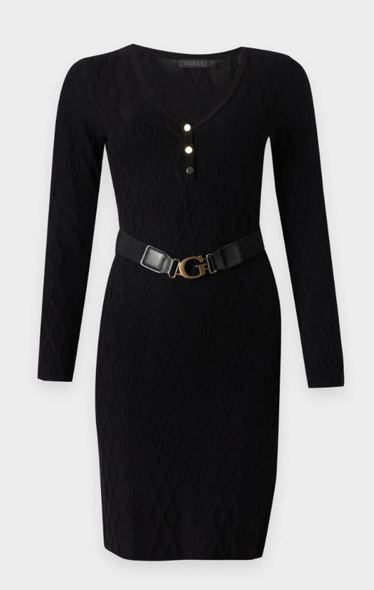 Guess Yuki Cable Bodycon Dress