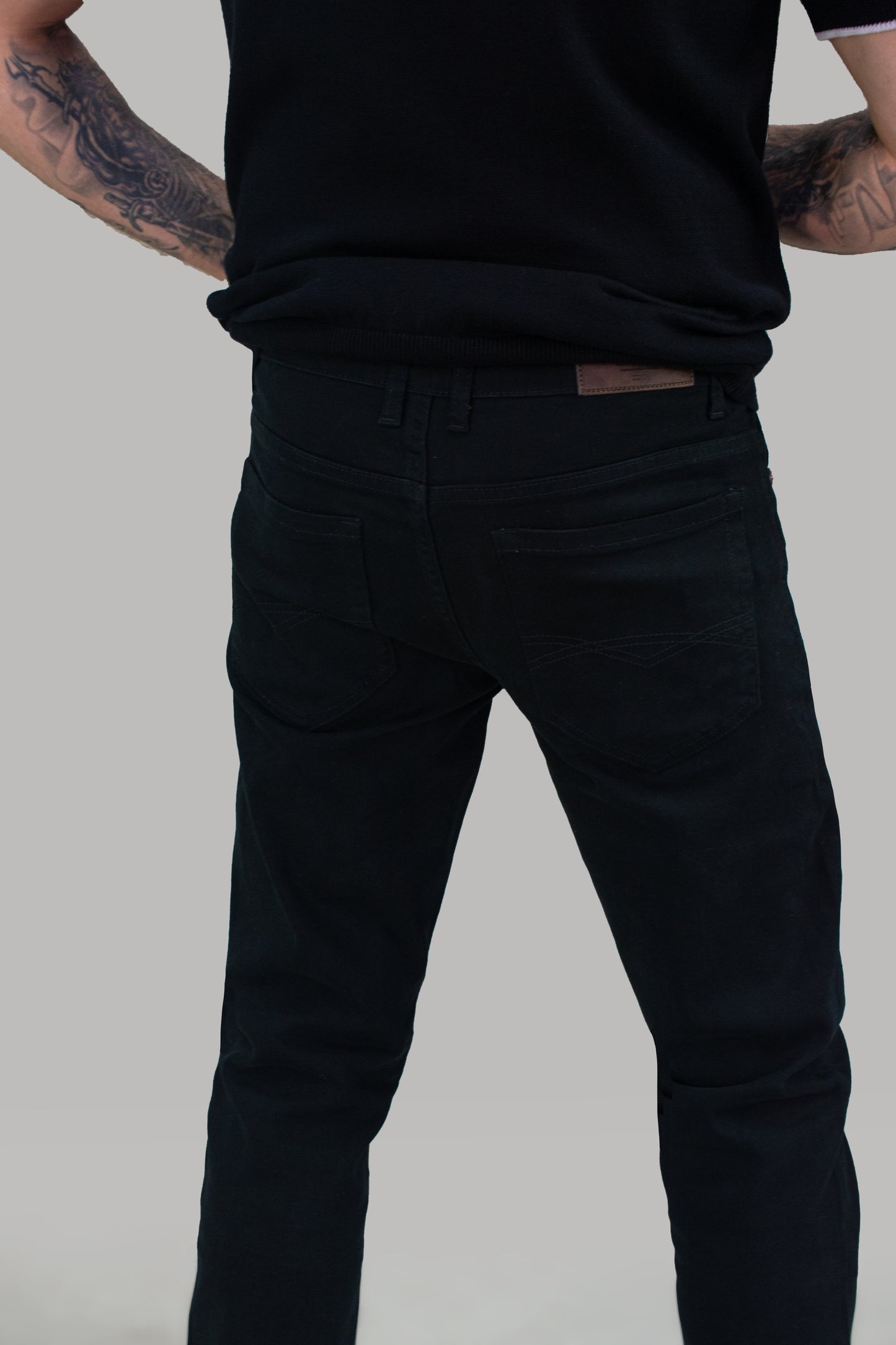 Cavani Jeans Milano Slim Fit Men's Denim Pants in Classic Black, Navy & Stonewash Colors