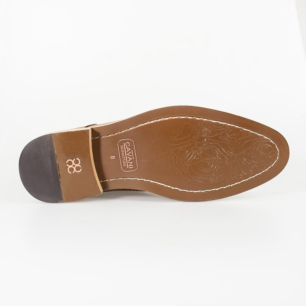 Cavani Holmes Lace up Boot in Borwn and Tan