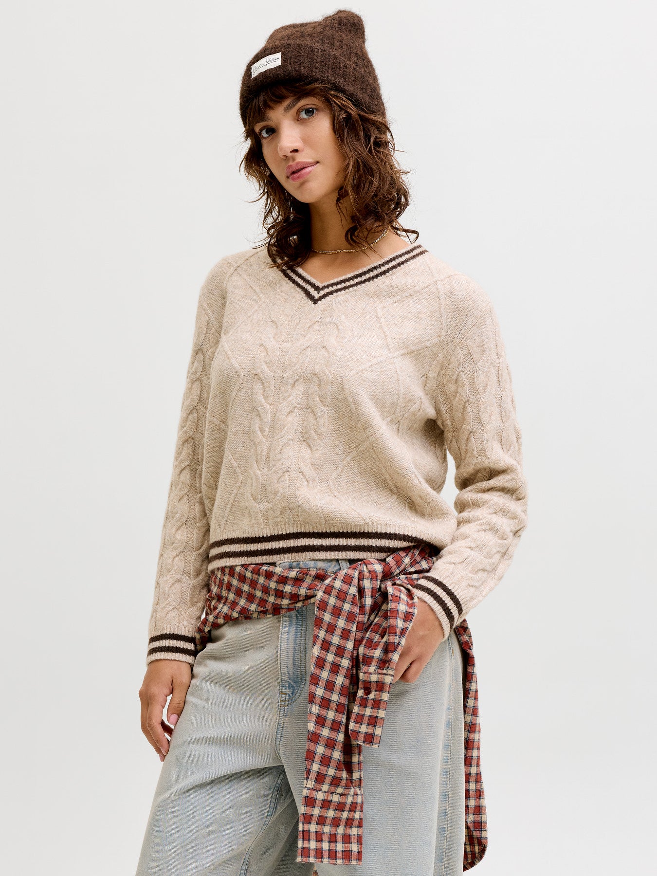 JJXX Brianna V-Neck Knitted Jumper