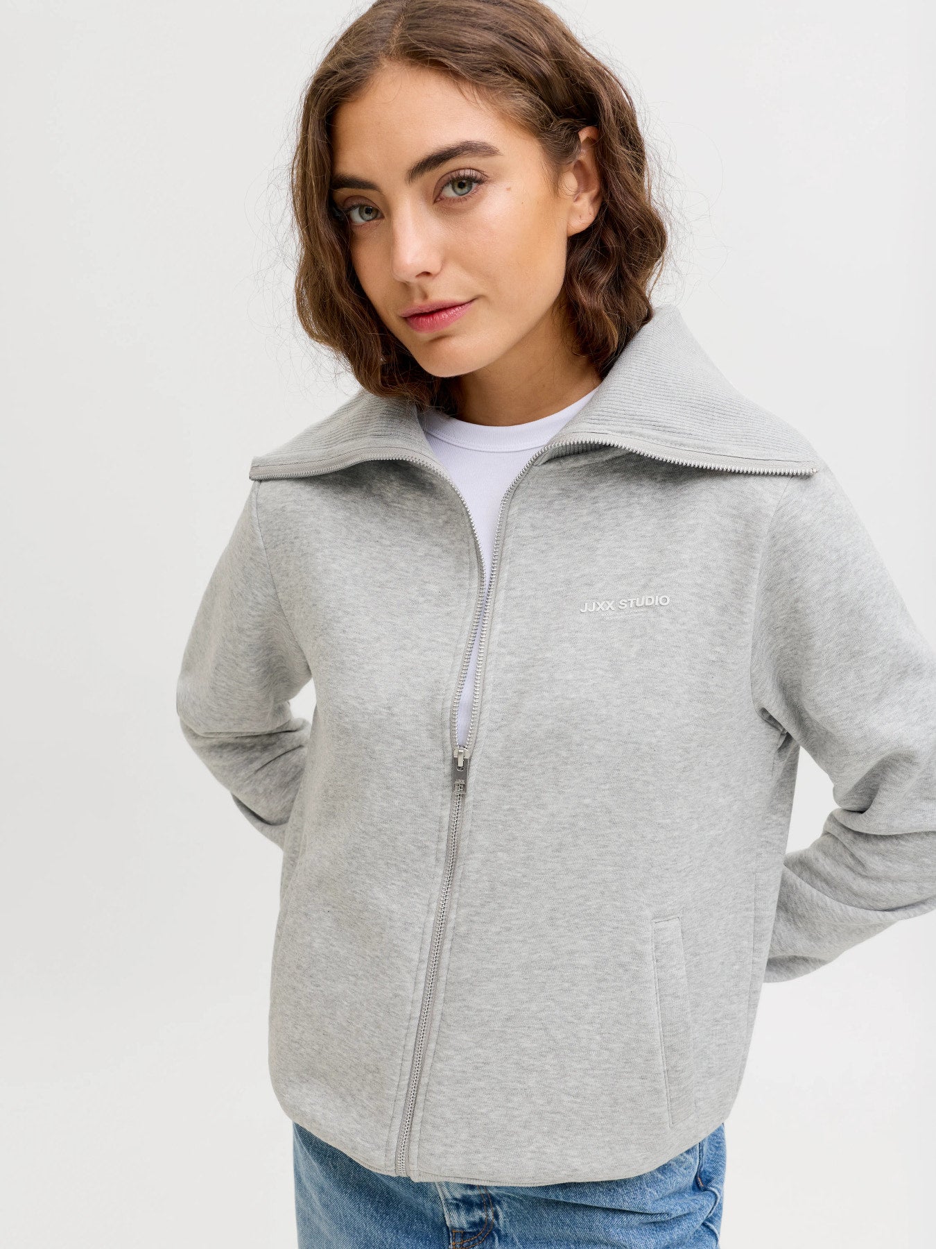 JJXX Studio Vesterbro Flat Knit Zip Sweat Jacket