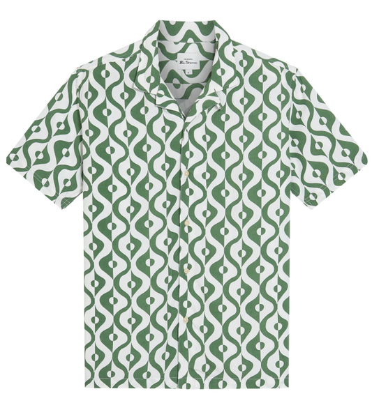 Ben Sherman Pale Khaki Short Sleeve Carnaby Fit Shirt