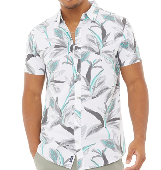 Bench Kaizen Short Sleeve Shirt Print White