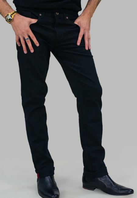 Cavani Jeans Milano Slim Fit Men's Denim Pants in Classic Black, Navy & Stonewash Colors