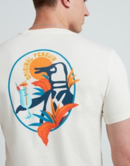 Original Penguin Cocktail Pete Tee in Classic Fit for Everyday Casual Style