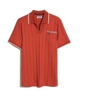 Original Penguin Ribbed Polo Shirt in Classic Fit for Men