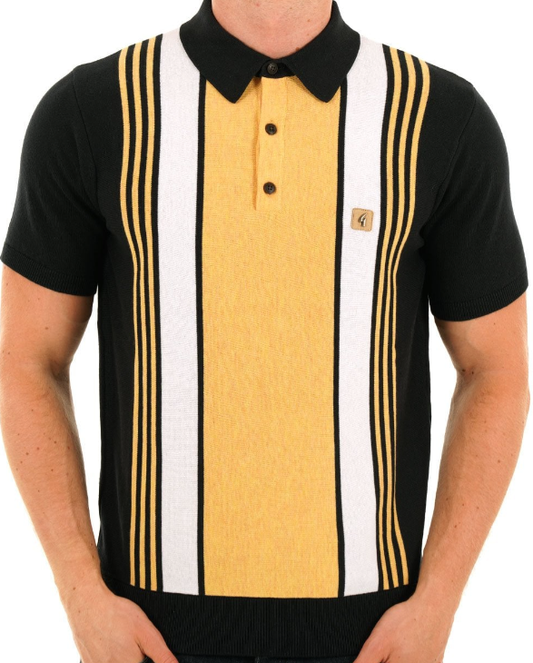 Gabicci Searle Knit Polo Shirt in Classic Colors