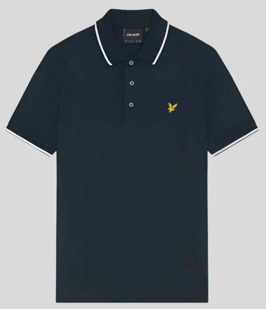 Lyle and Scott Tipped Polo Shirt Navy
