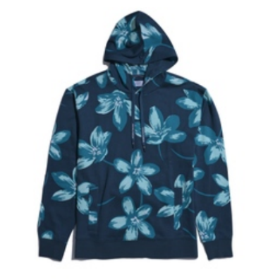 Original Penguin Blue Wing Floral French Terry Hoodie