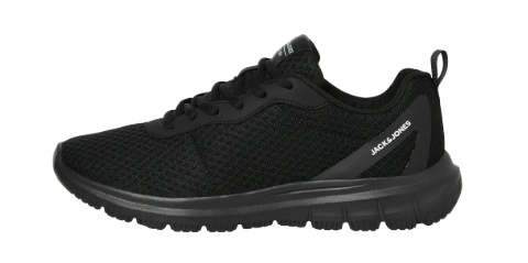 Jack & Jones Taylor Black Mesh Sneakers with Modern Design and Comfortable Fit