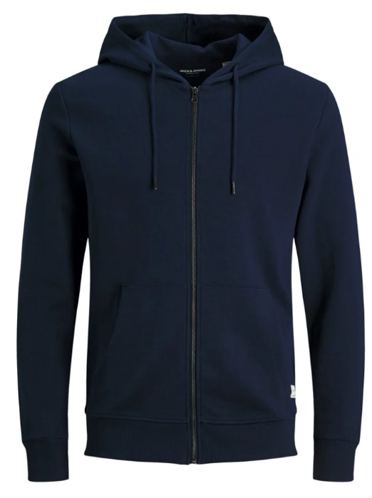 J&J Sweat Zip Hoodie with Front Zipper and Hood for Comfortable Casual Wear