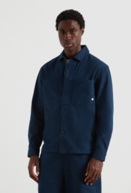 Farah Marshall Navy Overshirt