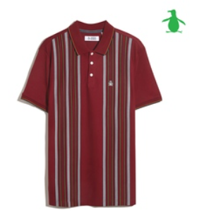Original Penguin Interlock Vertical Stripe Polo