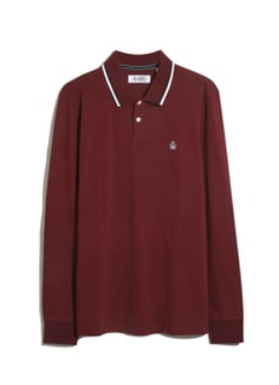 Original Penguin Long Sleeve Tip Collar Polo